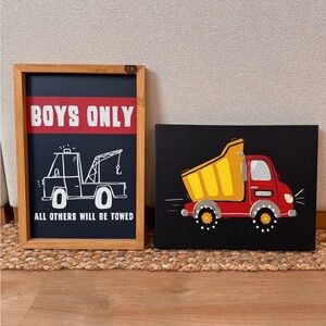 🚜 Boys Only Construction Frames in EUC